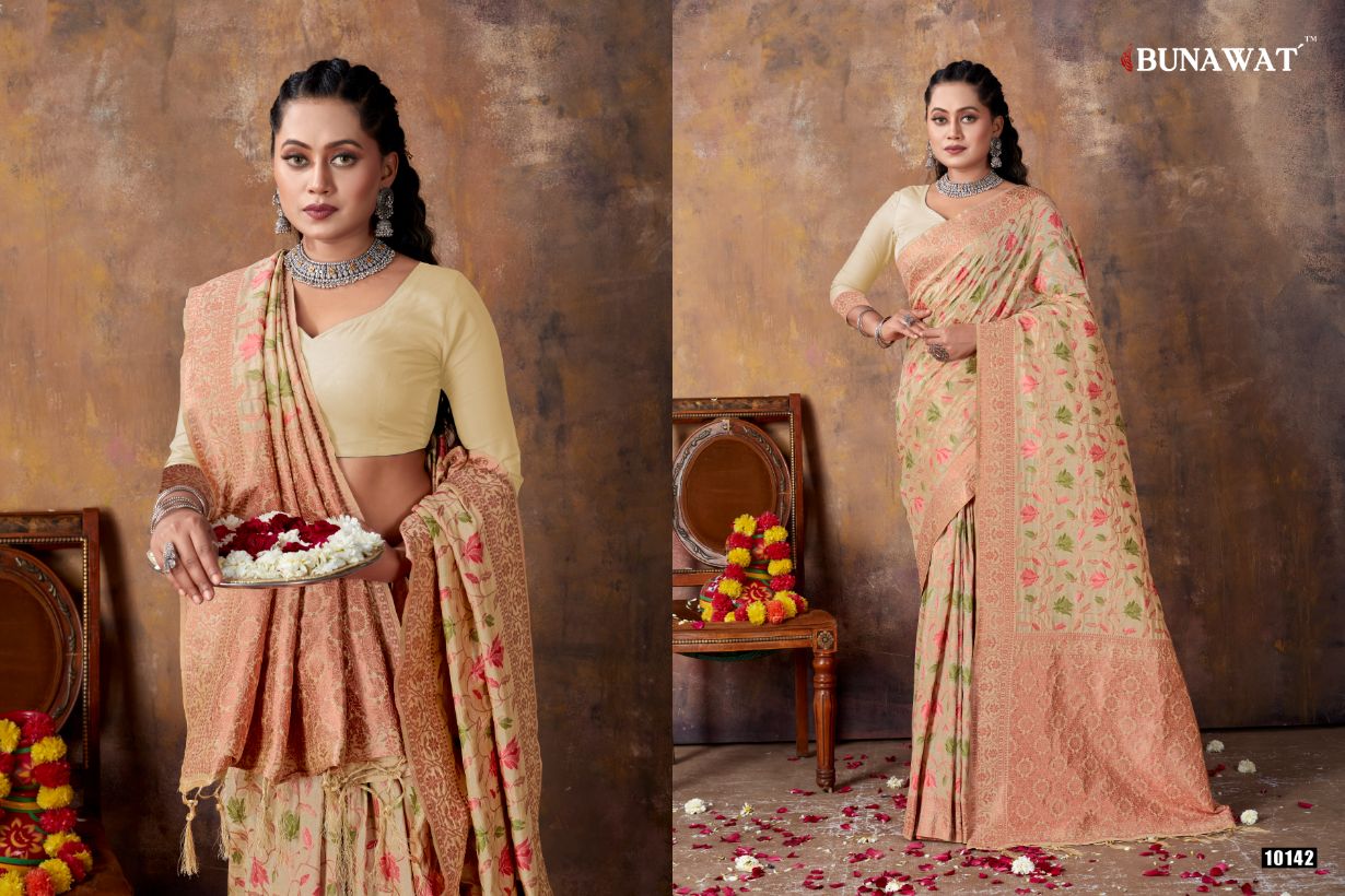 Amanat By Bunawat 10140 To 10145 Designer Sarees Catalog
